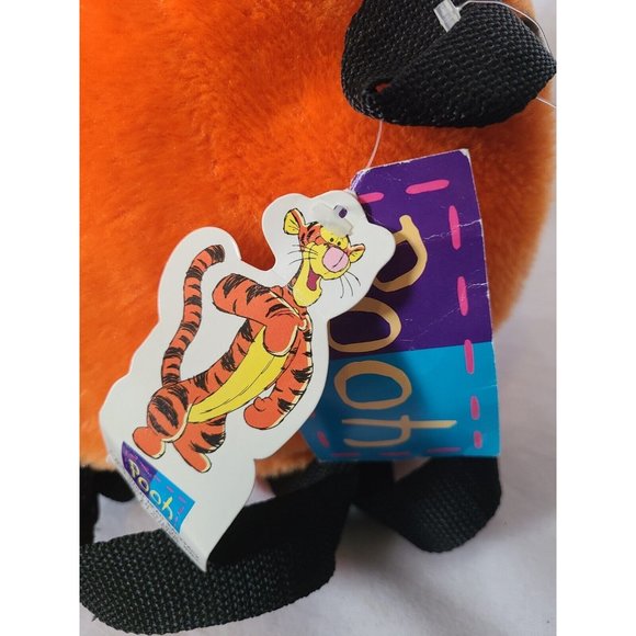 Vintage Tigger Head Plush Backpack Disney Winnie The Pooh With Tags - Picture 4 of 6